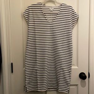 J. Crew Factory striped beach cover up - xs